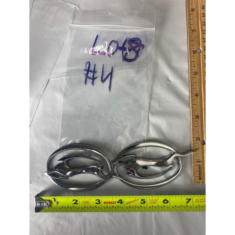 2 Chevrolet Impala Chrome Gazelle Emblem Badge‎ Pair